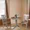 International Concepts Round 30 in Rd Top Pedestal Table, 2 San Remo Chairs, Hickory/Stone, 30 in W, 30 in L, 29.9 in H K41-30RT-27B-C10-2 - alternate 4